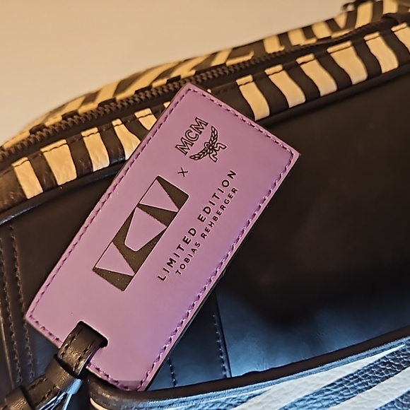 MCM x Tobias Rehberger Geometric Print Backpack - Picture 4 of 17